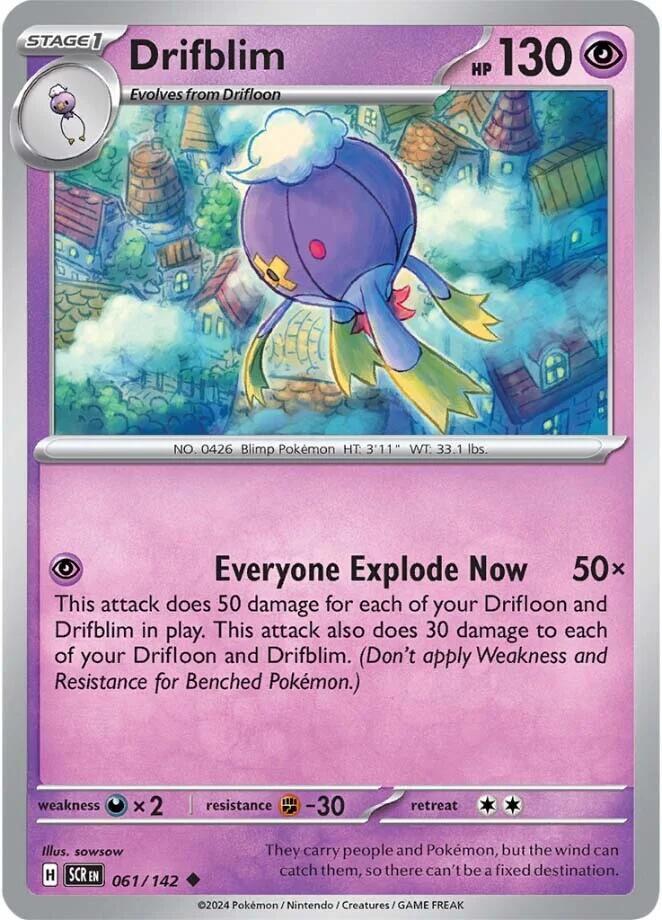 Drifblim 061/142 card from SV07: Stellar Crown