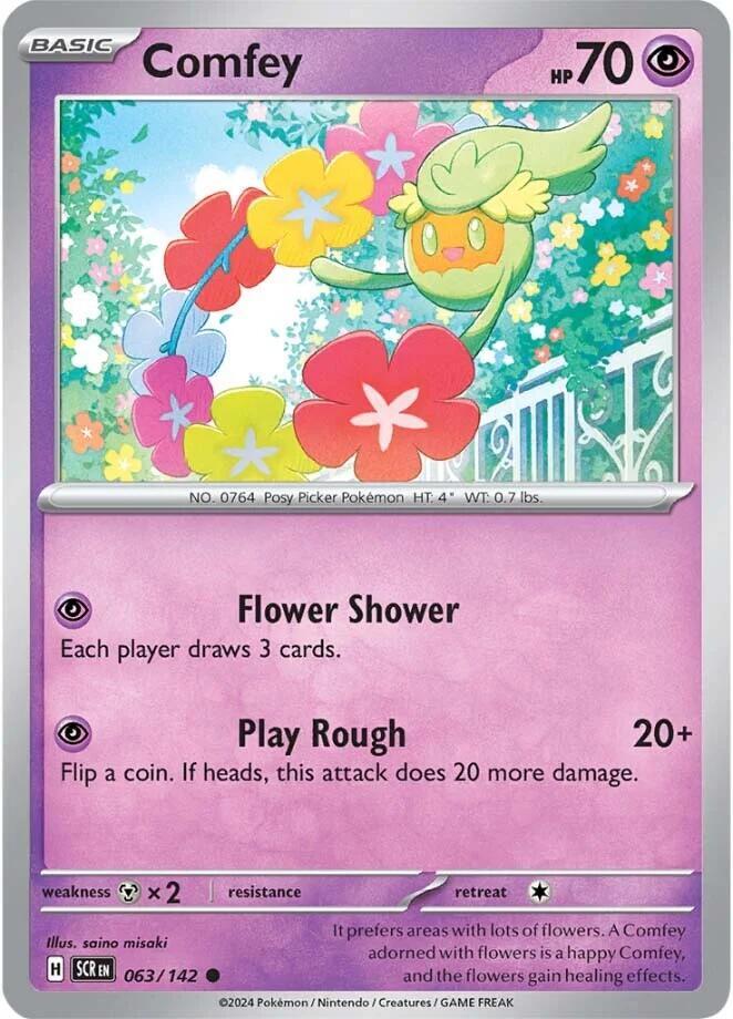 Comfey 063/142 card from SV07: Stellar Crown