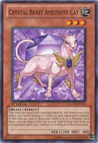 Crystal Beast Amethyst Cat LCGX-EN156 card from Legendary Collection 2