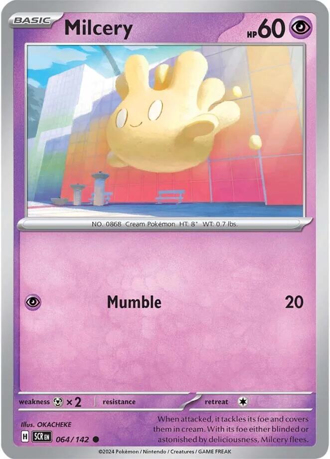 Milcery 064/142 card from SV07: Stellar Crown