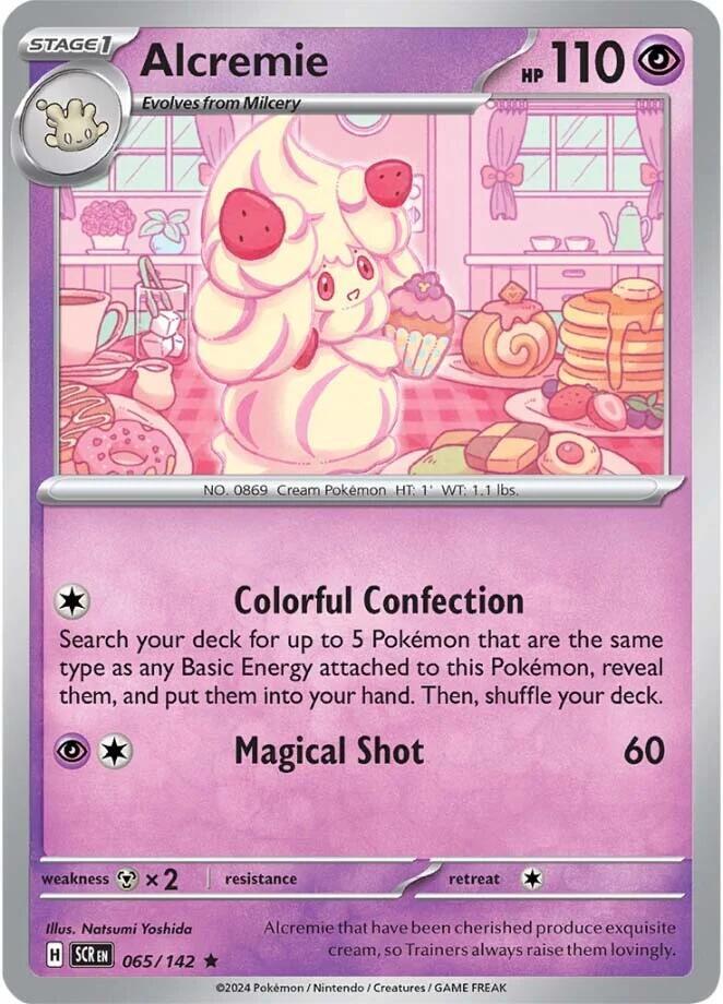 Alcremie 065/142 card from SV07: Stellar Crown