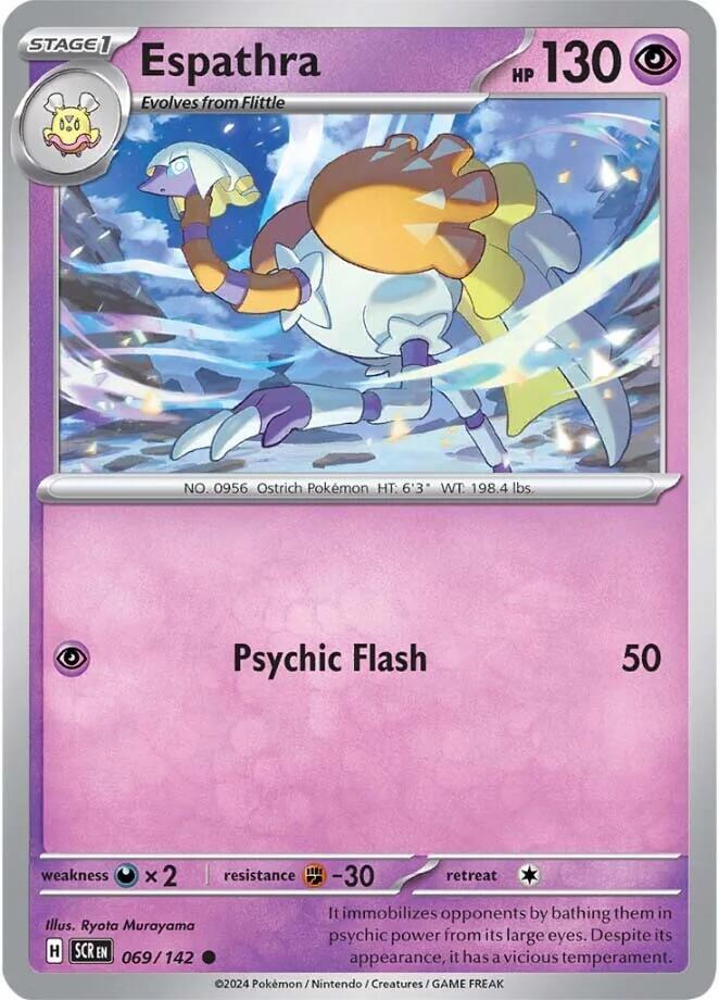 Espathra 069/142 card from SV07: Stellar Crown