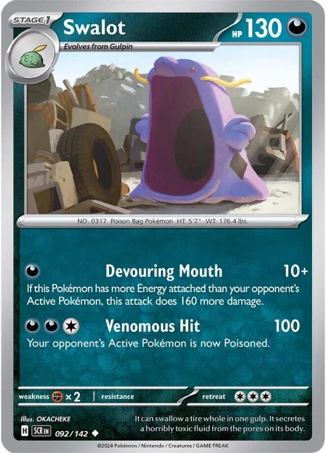 Swalot 092/142 card from SV07: Stellar Crown