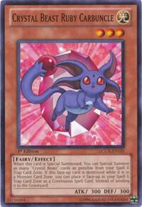 Crystal Beast Ruby Carbuncle LCGX-EN155 card from Legendary Collection 2