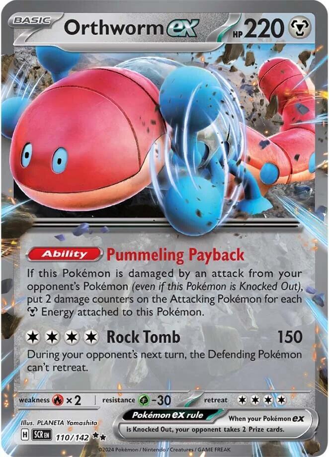 Orthworm ex 110/142 card from SV07: Stellar Crown