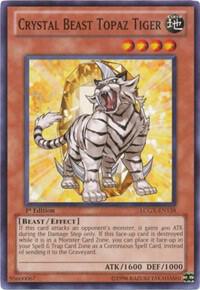 Crystal Beast Topaz Tiger LCGX-EN158 card from Legendary Collection 2