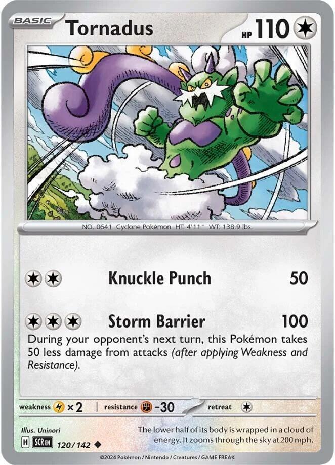 Tornadus 120/142 card from SV07: Stellar Crown
