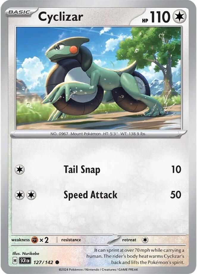 Cyclizar 127/142 card from SV07: Stellar Crown