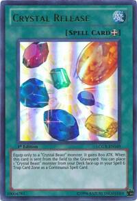 Crystal Release LCGX-EN169 card from Legendary Collection 2
