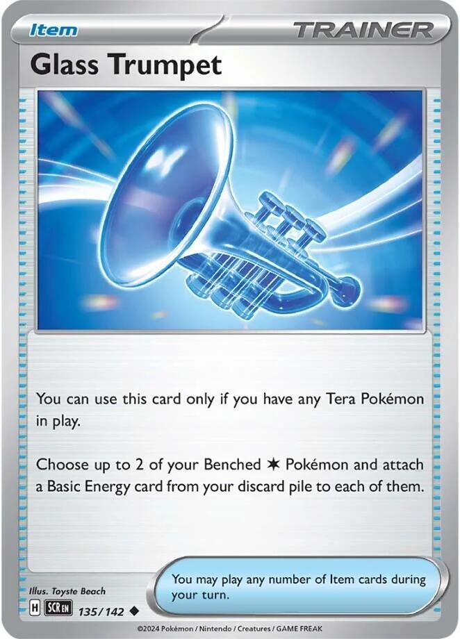 Glass Trumpet 135/142 card from SV07: Stellar Crown