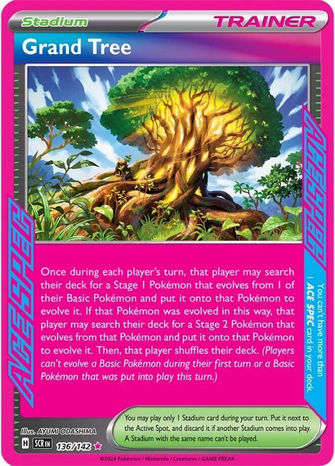 Grand Tree 136/142 card from SV07: Stellar Crown