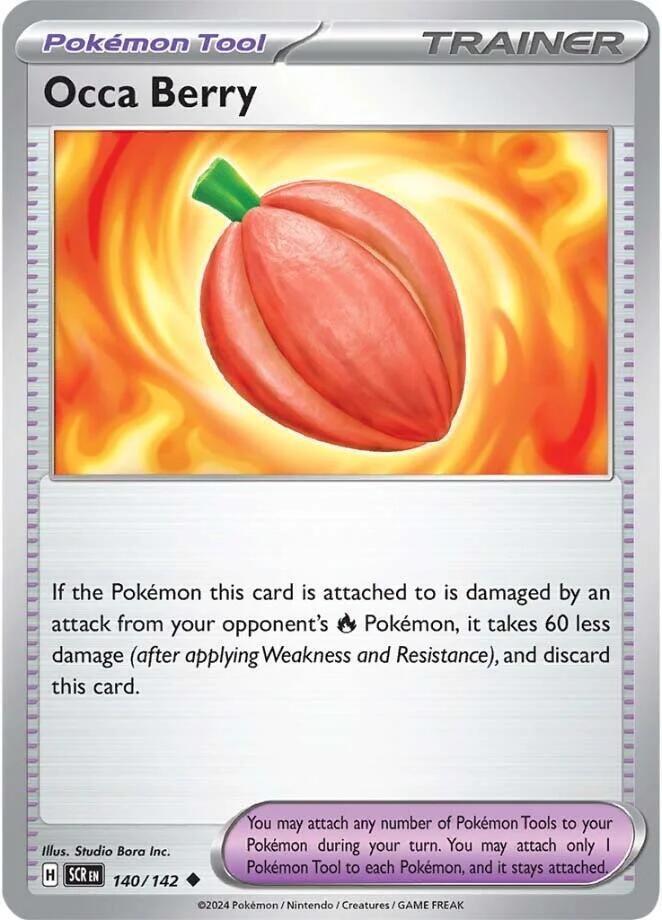 Occa Berry 140/142 card from SV07: Stellar Crown