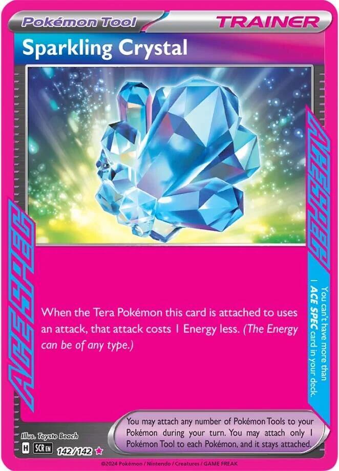 Sparkling Crystal 142/142 card from SV07: Stellar Crown