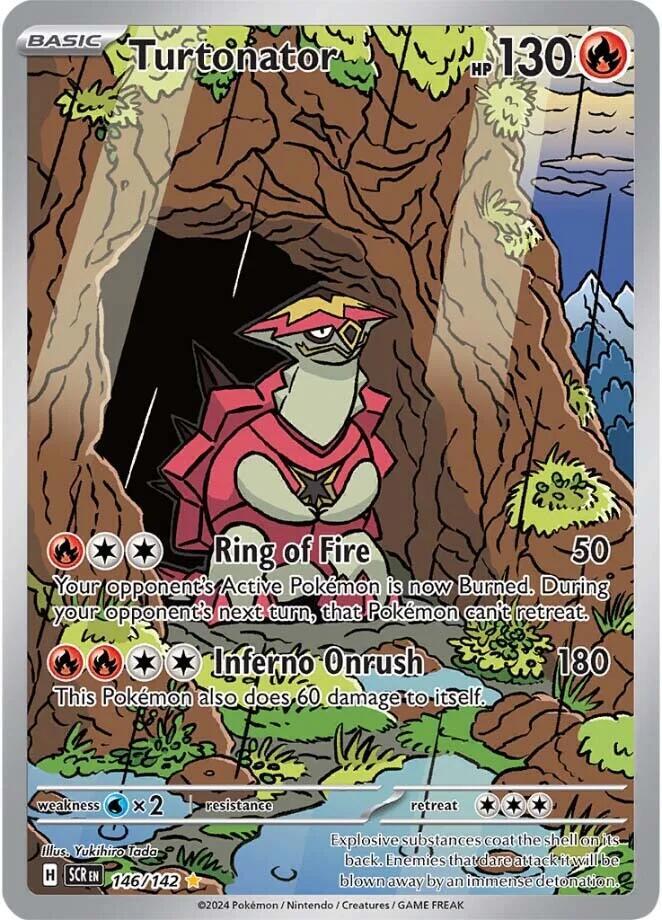 Turtonator 146/142 card from SV07: Stellar Crown