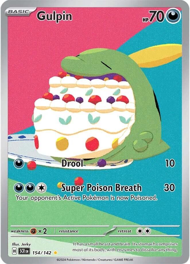 Gulpin 154/142 card from SV07: Stellar Crown