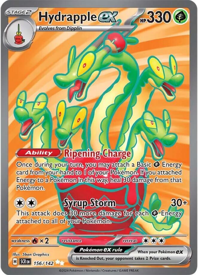 Hydrapple ex 156/142 card from SV07: Stellar Crown