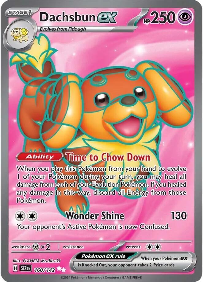 Dachsbun ex 160/142 card from SV07: Stellar Crown