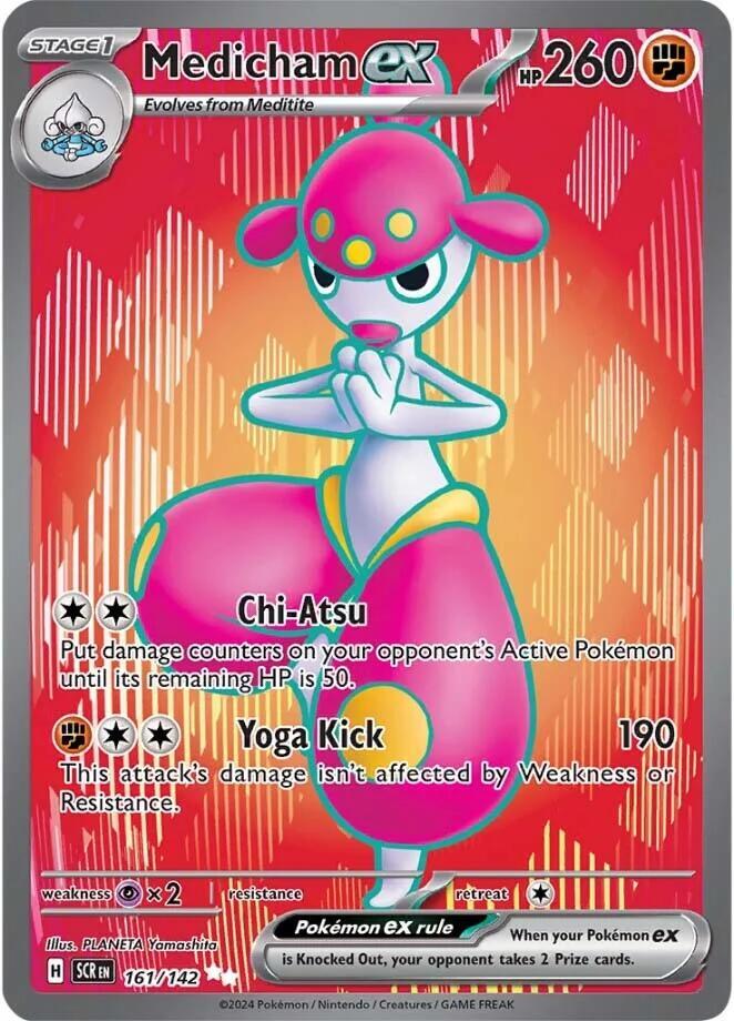 Medicham ex 161/142 card from SV07: Stellar Crown