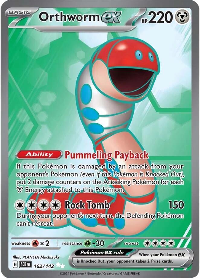 Orthworm ex 162/142 card from SV07: Stellar Crown
