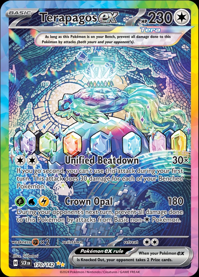 Terapagos ex 170/142 card from SV07: Stellar Crown