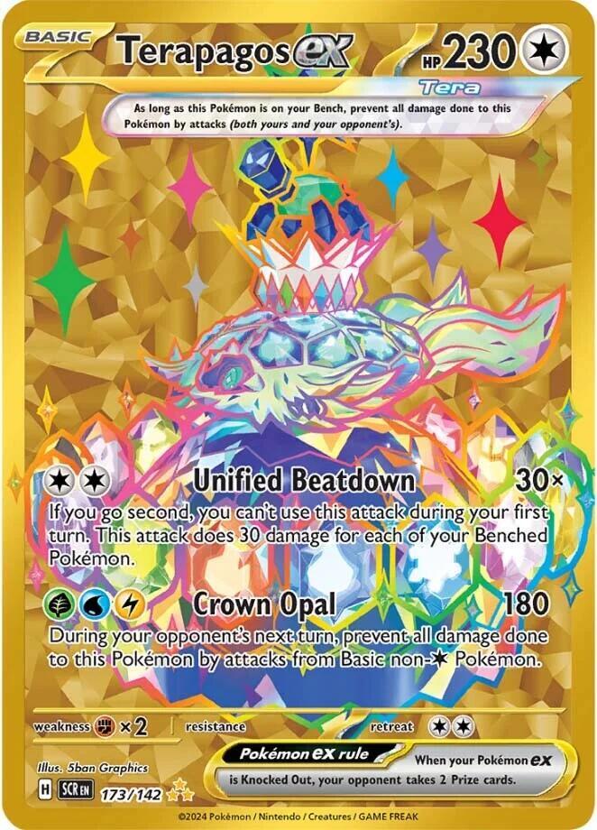Terapagos ex 173/142 card from SV07: Stellar Crown