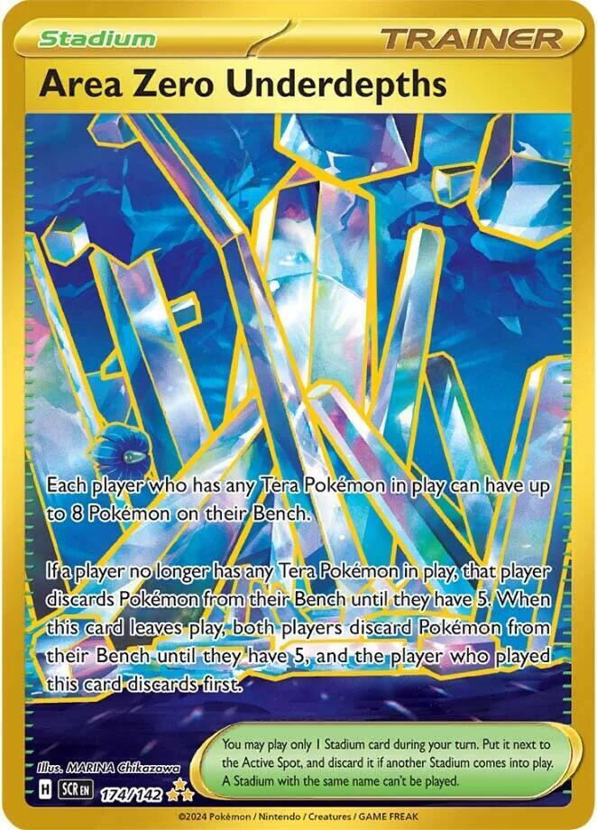 Area Zero Underdepths 174/142 card from SV07: Stellar Crown