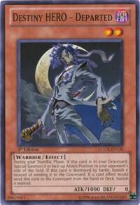 Destiny HERO - Departed LCGX-EN136 card from Legendary Collection 2