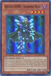 Destiny HERO - Diamond Dude LCGX-EN124 card from Legendary Collection 2