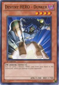 Destiny HERO - Dunker LCGX-EN135 card from Legendary Collection 2