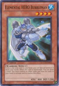 Elemental HERO Bubbleman LCGX-EN012 card from Legendary Collection 2