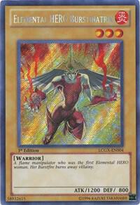 Elemental HERO Burstinatrix (Alternate Art) LCGX-EN004 card from Legendary Collection 2