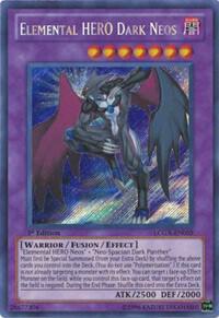 Elemental HERO Dark Neos LCGX-EN059 card from Legendary Collection 2