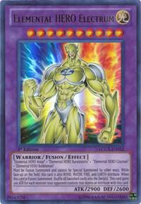 Elemental HERO Electrum LCGX-EN052 card from Legendary Collection 2