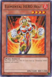 Elemental HERO Heat LCGX-EN037 card from Legendary Collection 2