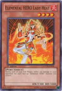 Elemental HERO Lady Heat LCGX-EN038 card from Legendary Collection 2