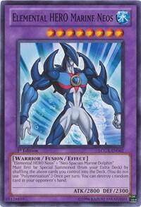 Elemental HERO Marine Neos LCGX-EN062 card from Legendary Collection 2