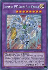 Elemental HERO Shining Flare Wingman LCGX-EN050 card from Legendary Collection 2