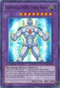 Elemental HERO Terra Firma LCGX-EN075 card from Legendary Collection 2