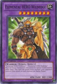 Elemental HERO Wildedge LCGX-EN049 card from Legendary Collection 2