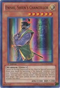 Enishi, Shien's Chancellor LCGX-EN241 card from Legendary Collection 2