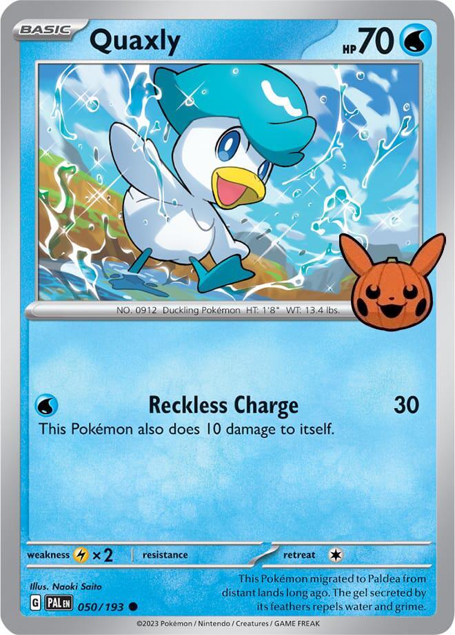 Quaxly 050/193 card from Trick or Trade BOOster Bundle 2024