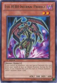 Evil HERO Infernal Prodigy LCGX-EN031 card from Legendary Collection 2
