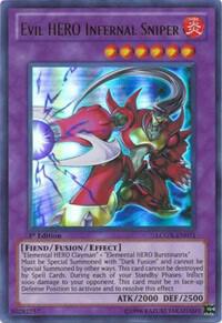 Evil HERO Infernal Sniper LCGX-EN071 card from Legendary Collection 2