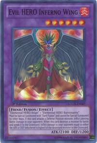 Evil HERO Inferno Wing LCGX-EN067 card from Legendary Collection 2