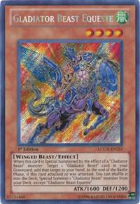 Gladiator Beast Equeste LCGX-EN251 card from Legendary Collection 2