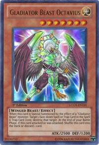 Gladiator Beast Octavius LCGX-EN235 card from Legendary Collection 2