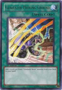Gladiator Proving Ground LCGX-EN257 card from Legendary Collection 2