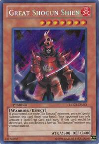 Great Shogun Shien LCGX-EN233 card from Legendary Collection 2