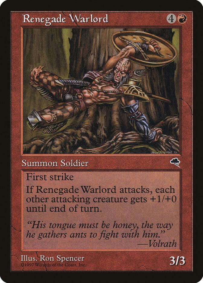 Renegade Warlord 197 card from Tempest