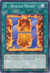H - Heated Heart LCGX-EN088 card from Legendary Collection 2